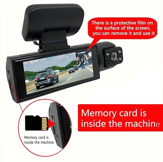 Dash Cam Front & Rear, Cardvr Video Dash Cam