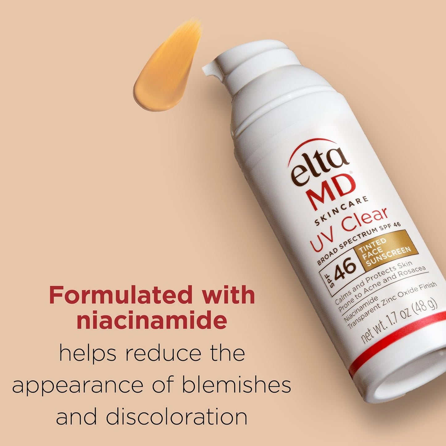 EltaMD UV Clear Tinted Face Sunscreen, SPF 46