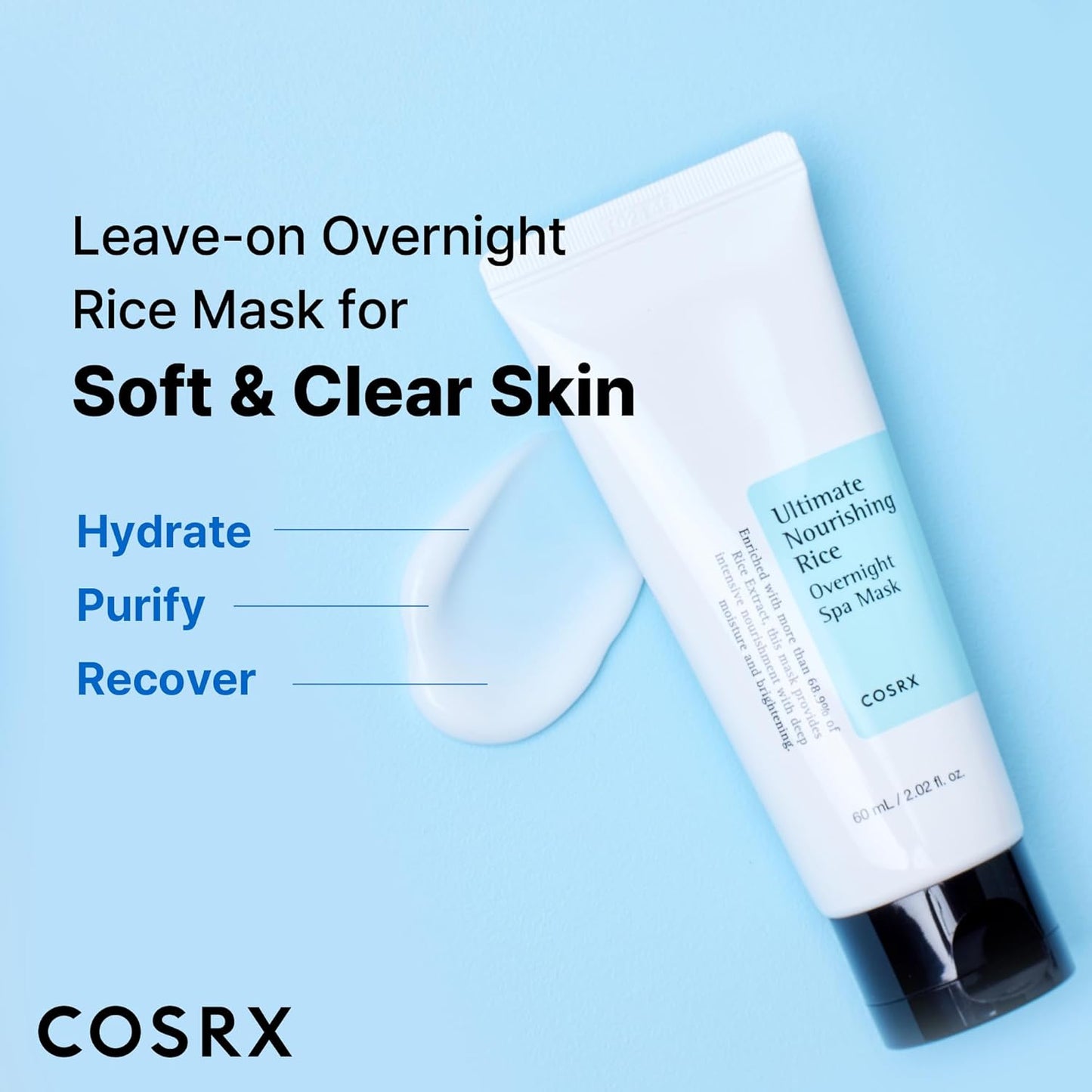 COSRX ultimate nourishing rice overnight spa mask