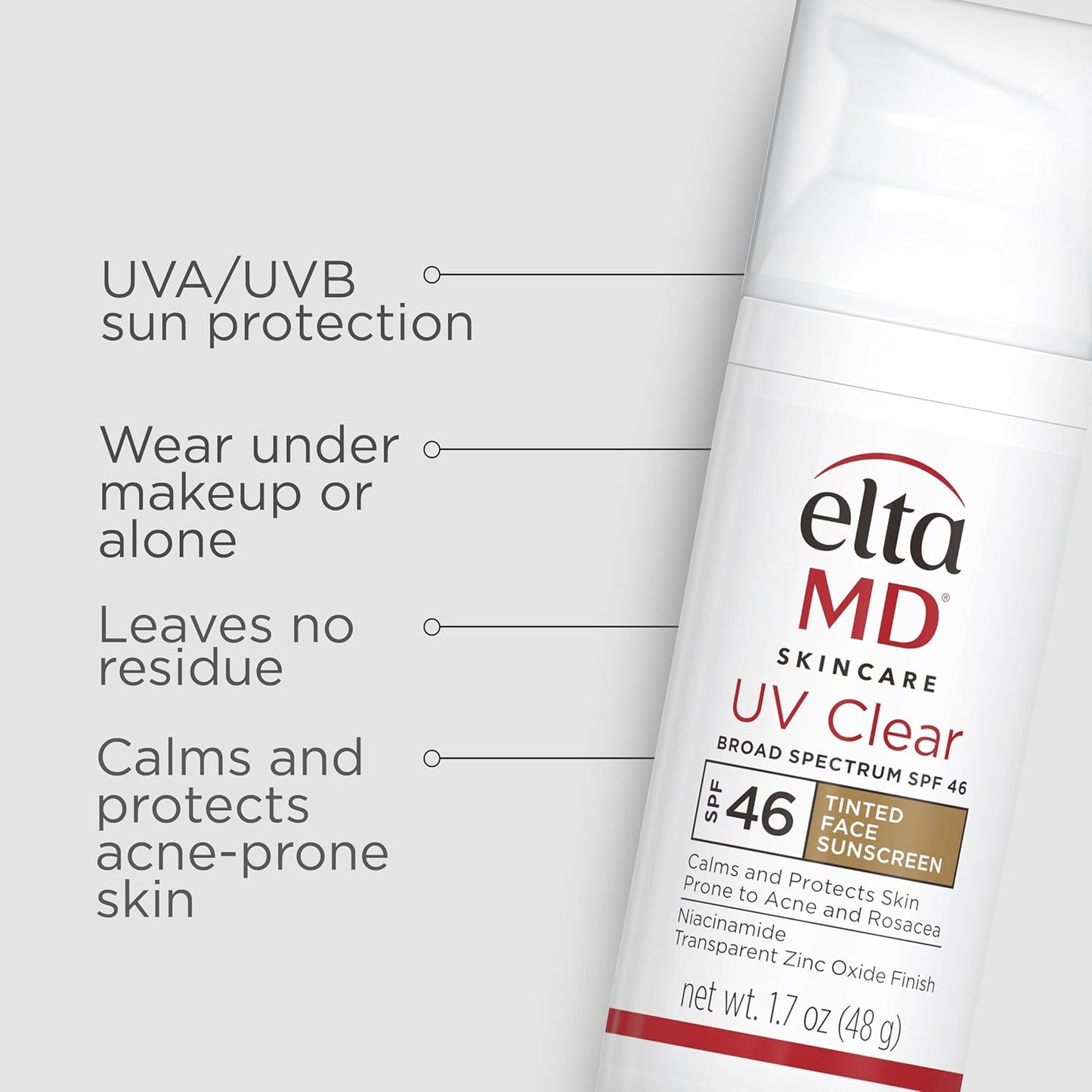 EltaMD UV Clear Tinted Face Sunscreen, SPF 46
