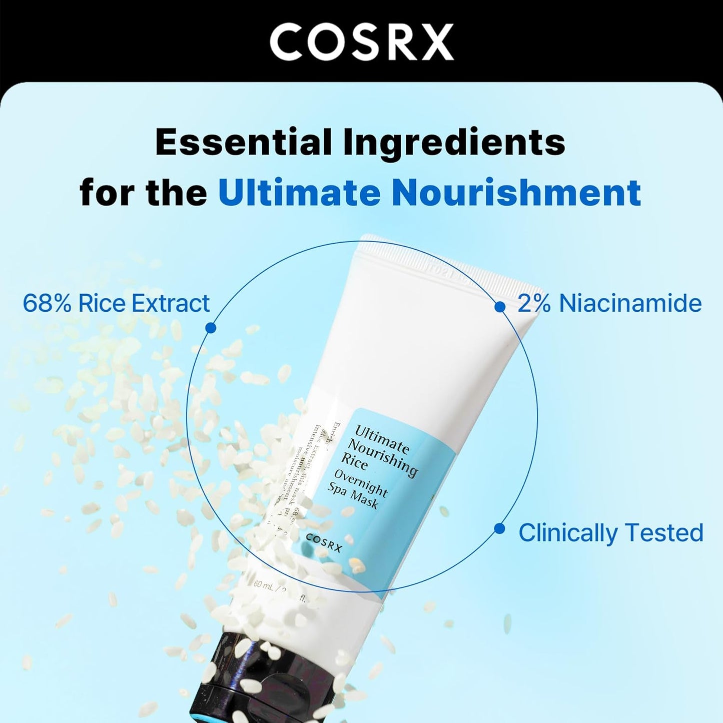COSRX ultimate nourishing rice overnight spa mask