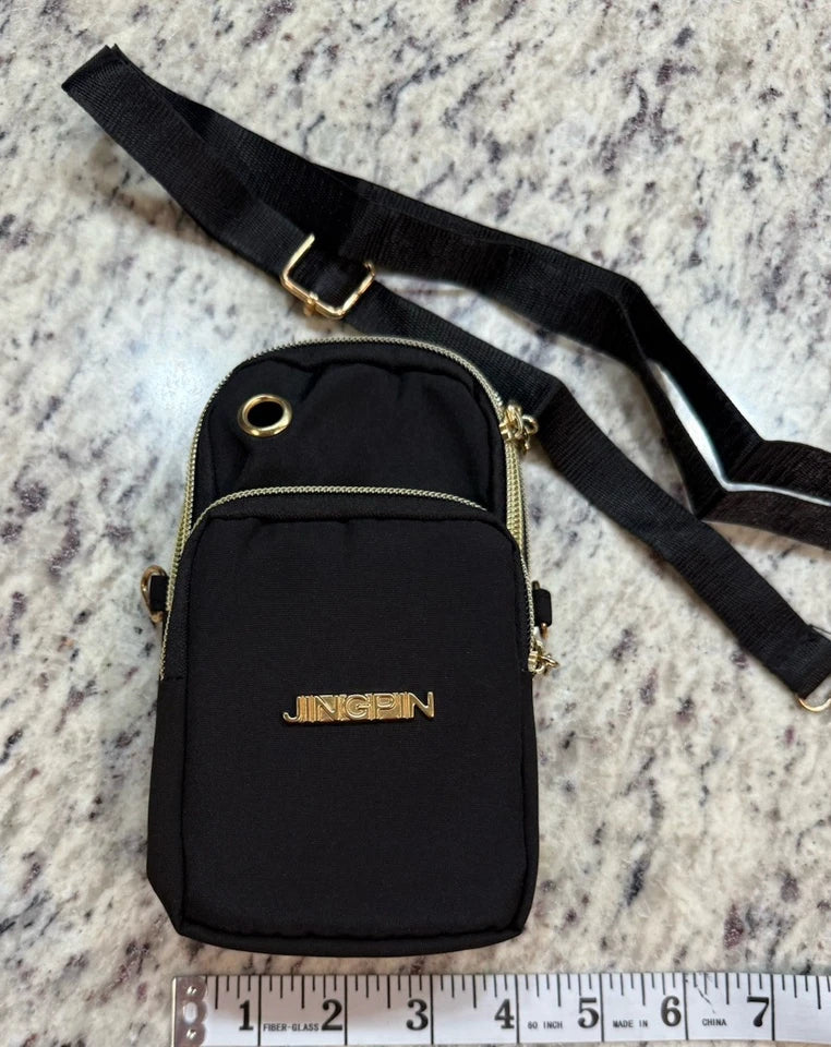 Jingpin Black Phone Purse Wallet Crossbody