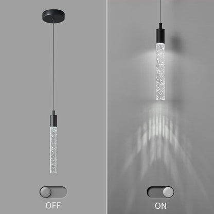 Modern Kitchen Island Pendant Light Dimmable LED Black (PACK 3)