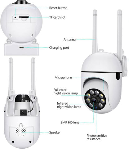1080P Indoor Security Camera, HD Night Vision