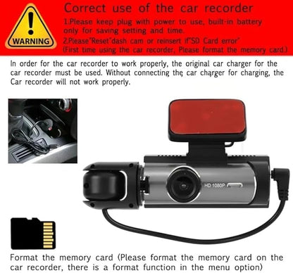 Dash Cam Front & Rear, Cardvr Video Dash Cam