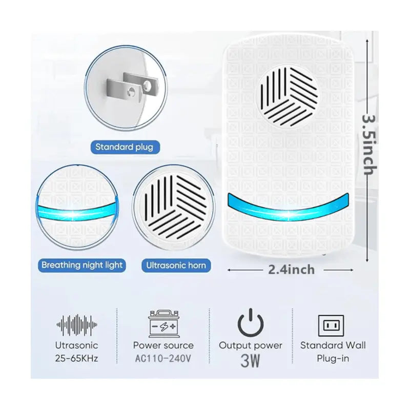 Ultrasonic Pest Repeller- 6 pcs