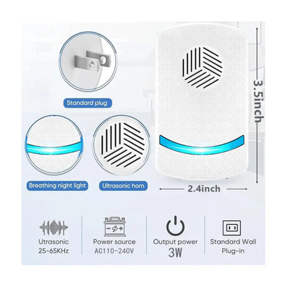 Ultrasonic Pest Repeller- 6 pcs