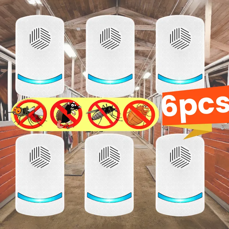 Ultrasonic Pest Repeller- 6 pcs