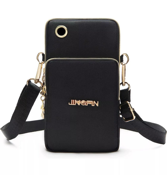 Jingpin Black Phone Purse Wallet Crossbody
